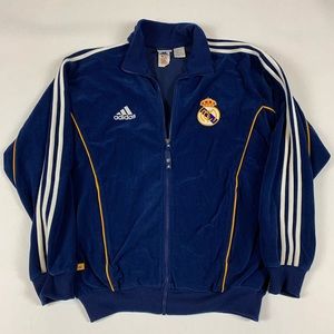 Vintage Adidas Velour Real Madrid tracksuit Jacket